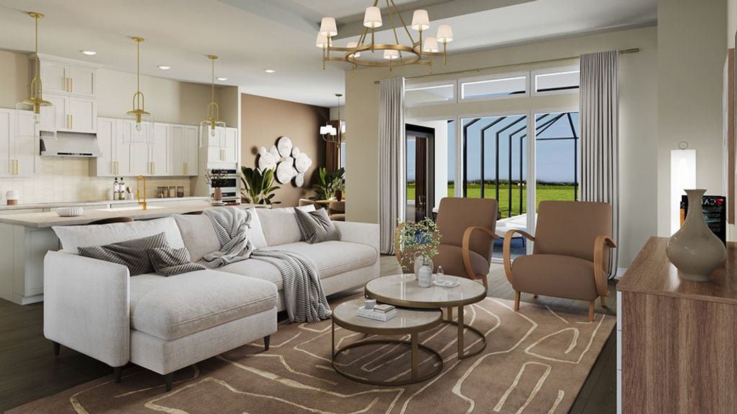 Representative furnished interior of a home built from the Argenta by Taylor Morrison in Skye Ranch Community Group Page, Sarasota (Image 4).