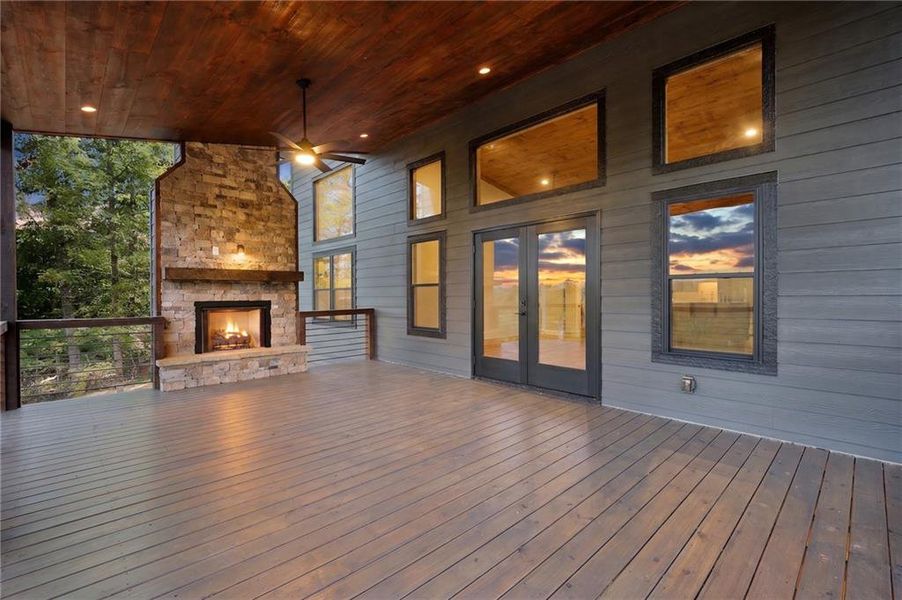 Exterior details and patio area of a home in , Morganton (Image 18).