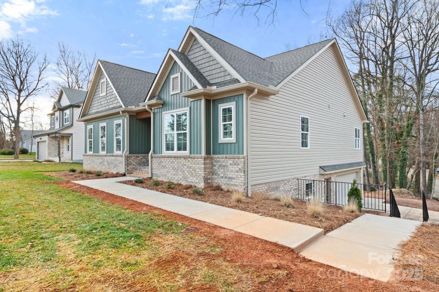 Front exterior of a new home in , Winston-Salem, NC, highlighting curb appeal (Image 2). Front exterior of a new home in , Winston-Salem, NC, highlighting curb appeal (Image 2).