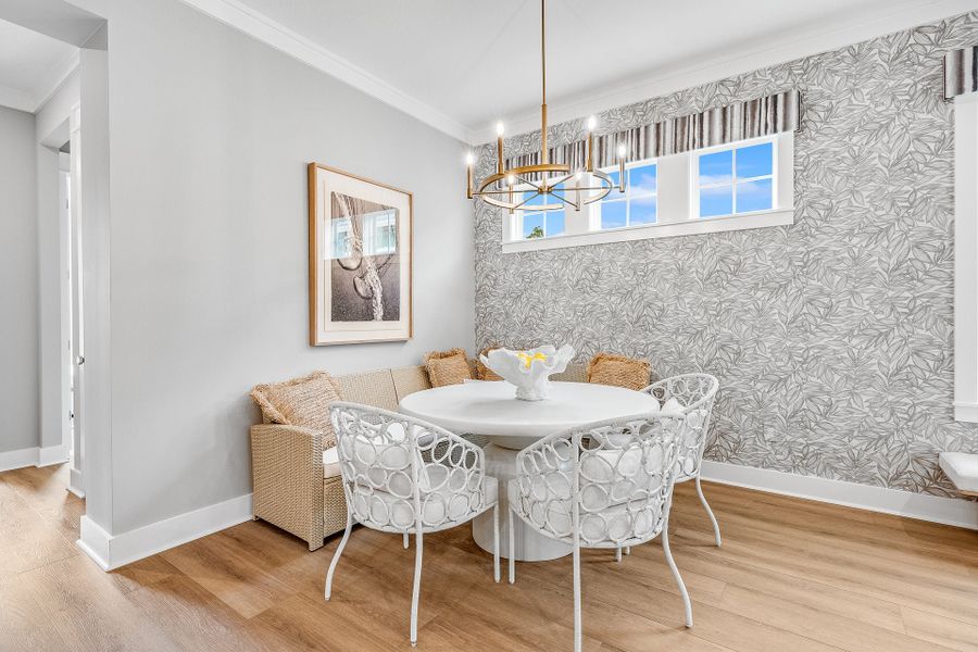 Representative furnished interior of a home built from the Anfield by Fischer Homes in The Villas at Longleaf Park, a Watersound Origins® community, Inlet Beach (Image 14).