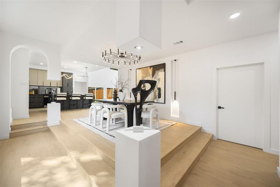 Furnished interior view inside a new home in , Dallas (Image 9).