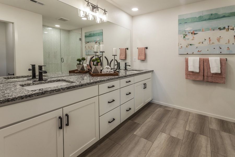 Representative furnished interior of a home built from the Twain by Hartford Homes in Trailside, Timnath (Image 60).