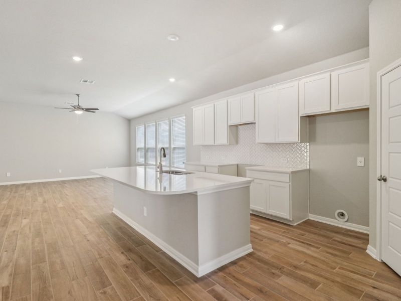 Furnished interior view inside a new home in Arcadia Ridge - Premier Series, San Antonio (Image 8). Furnished interior view inside a new home in Arcadia Ridge - Premier Series, San Antonio (Image 8).