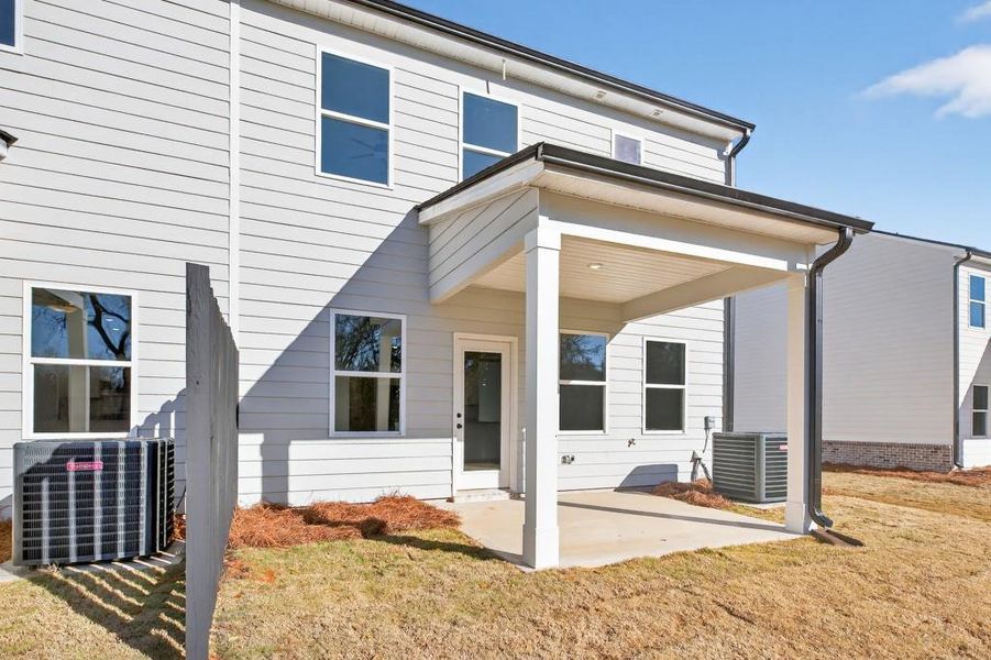 Exterior details and patio area of a home in , Commerce (Image 3).