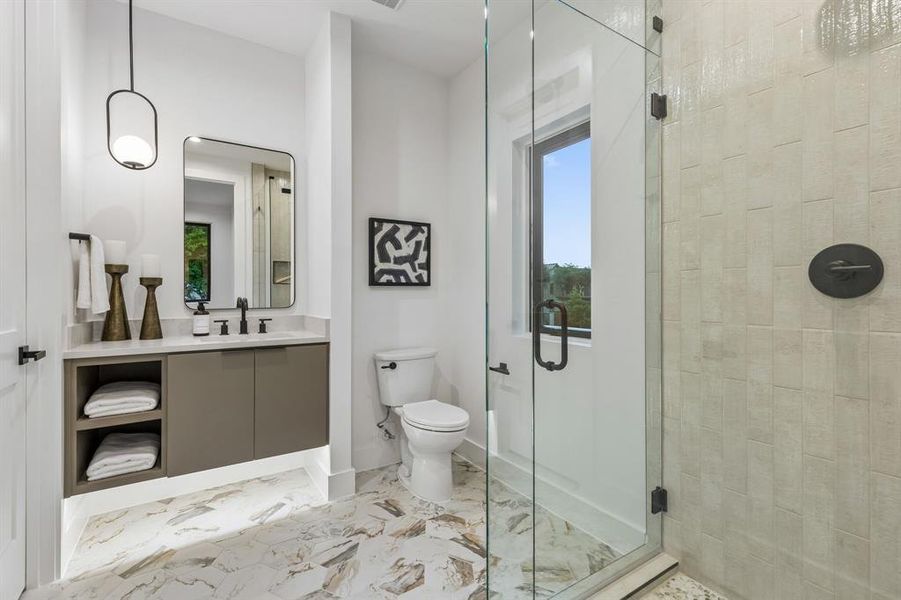 Furnished interior view inside a new home in , Dallas (Image 7).
