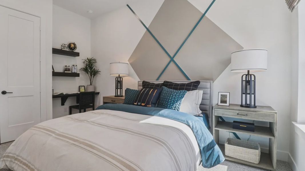 Representative furnished interior of a home built from the Marbella by Chesmar Homes in Audubon, Magnolia (Image 28).