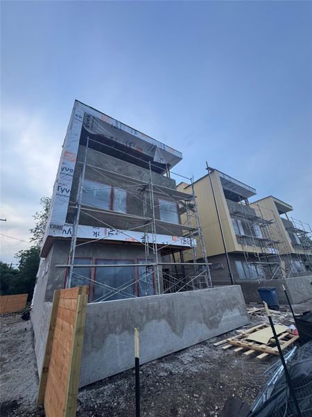 In-progress construction of a new home in , Austin, TX (Image 3).