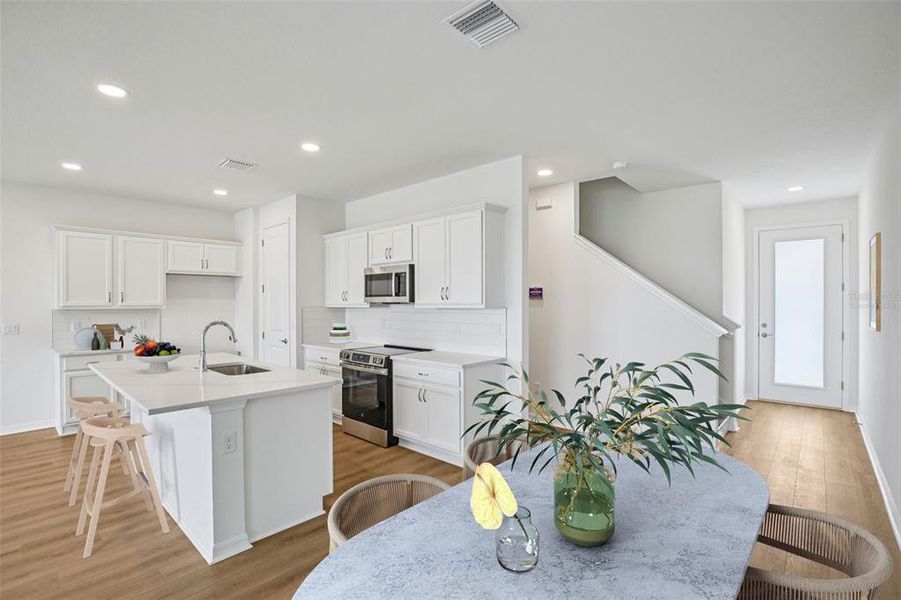 Furnished interior view inside a new home in , San Antonio (Image 5).