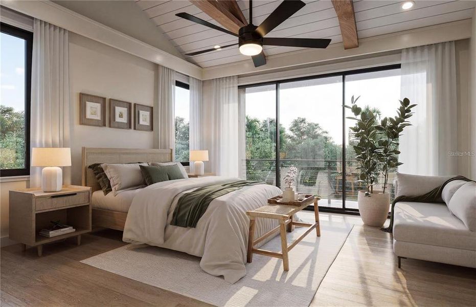 Furnished interior view inside a new home in , Sarasota (Image 6).