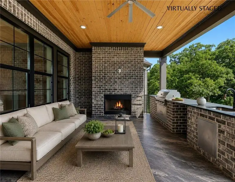 Exterior details and patio area of a home in , Buford (Image 37).