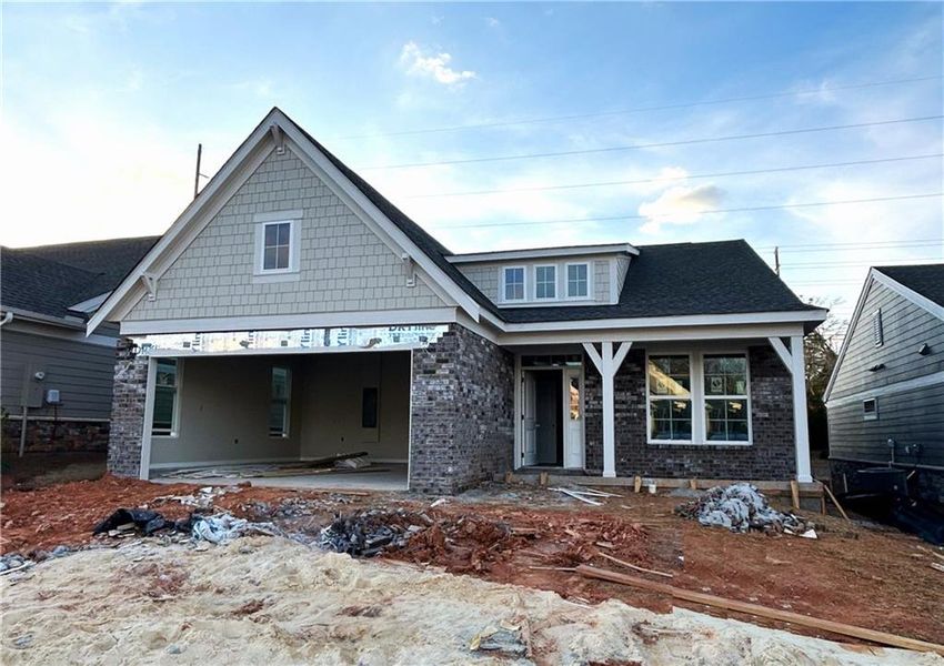 In-progress construction of a new home in Laurel Farms, Dallas, GA (Image 5).