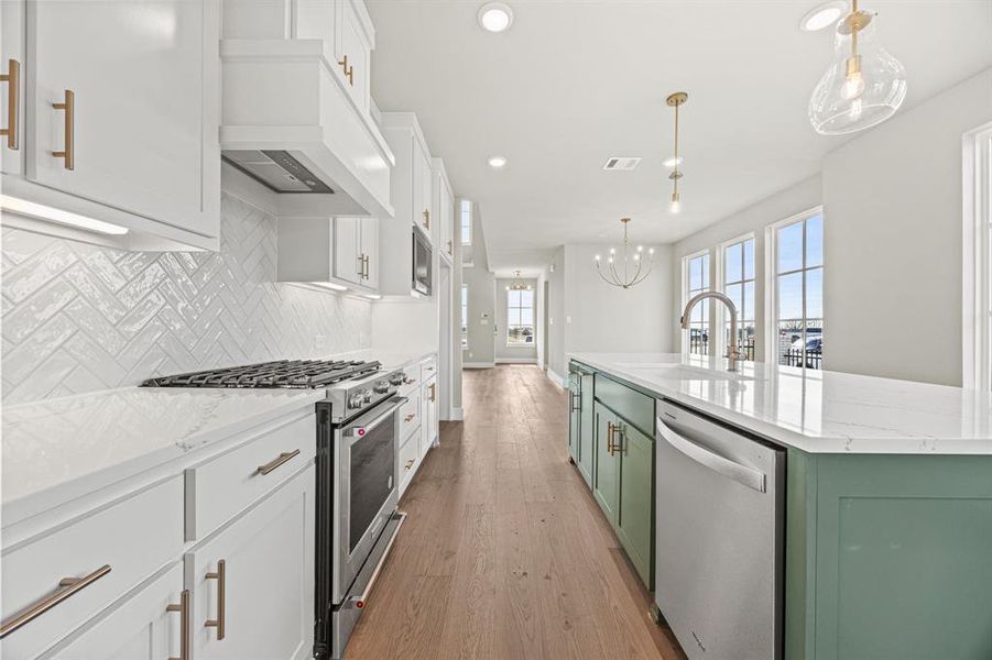 Furnished interior view inside a new home in Fields, Frisco (Image 10).