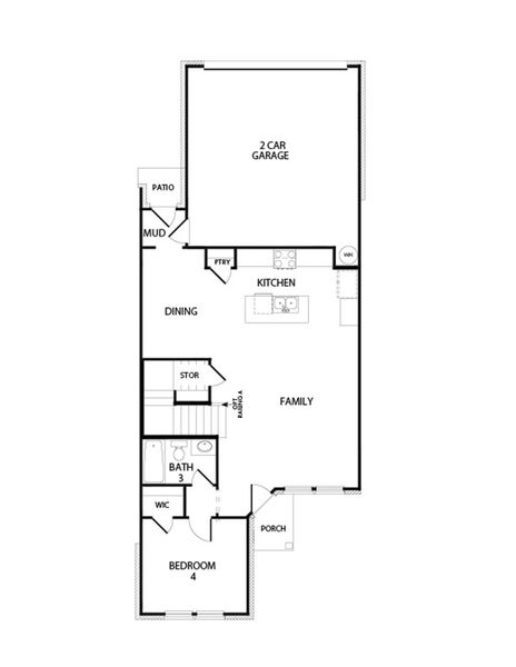 2D floor plan layout for the Conroe by Impression Homes in Creekshaw, Royse City, TX (Image 3). 2D floor plan layout for the Conroe by Impression Homes in Creekshaw, Royse City, TX (Image 3).