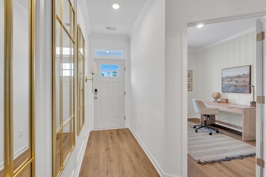 Representative furnished interior of a home built from the Benton II by Great Southern Homes in Springwood Grove, Central (Image 20).