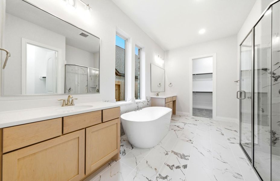 Furnished interior view inside a new home in The Highlands 55′, Porter (Image 12).