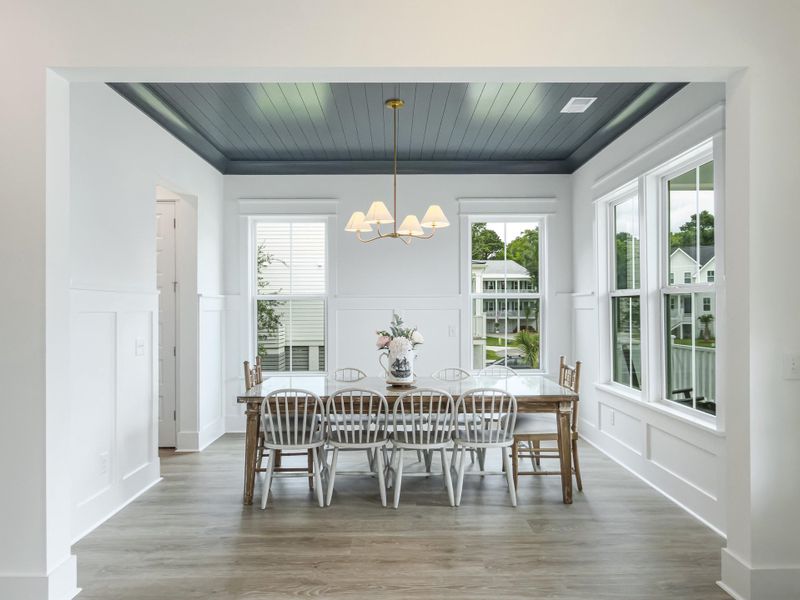 Furnished interior view inside a new home in Overlook at Copahee Sound, Awendaw (Image 9).