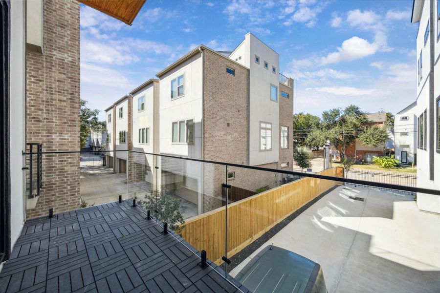 Exterior details and patio area of a home in , Houston (Image 2). Exterior details and patio area of a home in , Houston (Image 2).