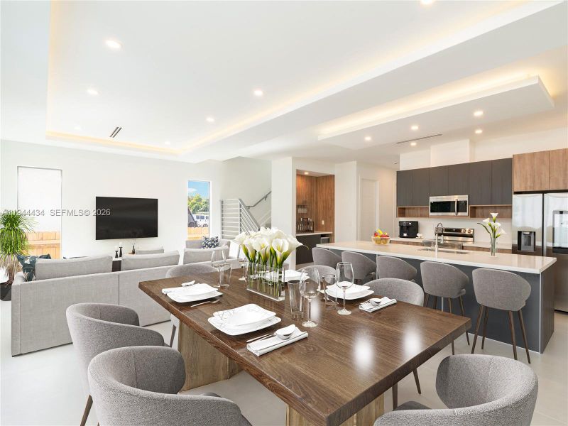 Furnished interior view inside a new home in , Fort Lauderdale (Image 10).