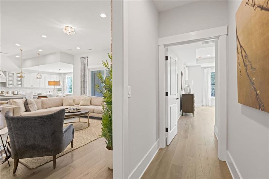 Furnished interior view inside a new home in Soleil Belmont Park, Canton (Image 6).