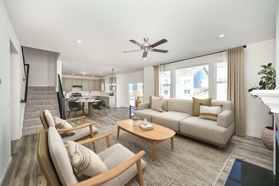 2D floor plan layout for the Breckenridge by Fischer Homes in Three Rivers, Euharlee, GA (Image 20).