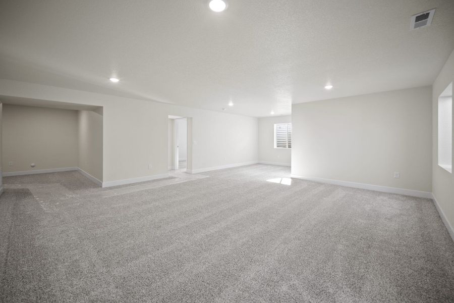Representative unfurnished interior of a home built from the Juniper by View Homes in Aspen Ranch, Fountain (Image 28).