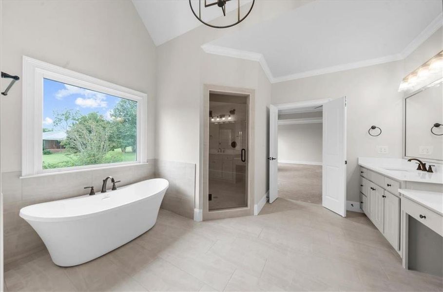 Furnished interior view inside a new home in , Canton (Image 18).