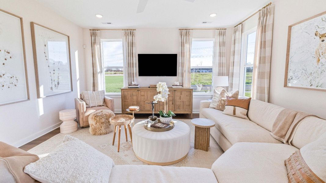 Representative furnished interior of a home built from the Bedford by DRB Homes in Riley Farms, Rockvale (Image 13).