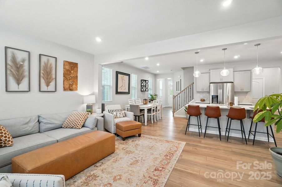 Furnished interior view inside a new home in Porter's Row, Charlotte (Image 23). Furnished interior view inside a new home in Porter's Row, Charlotte (Image 23).