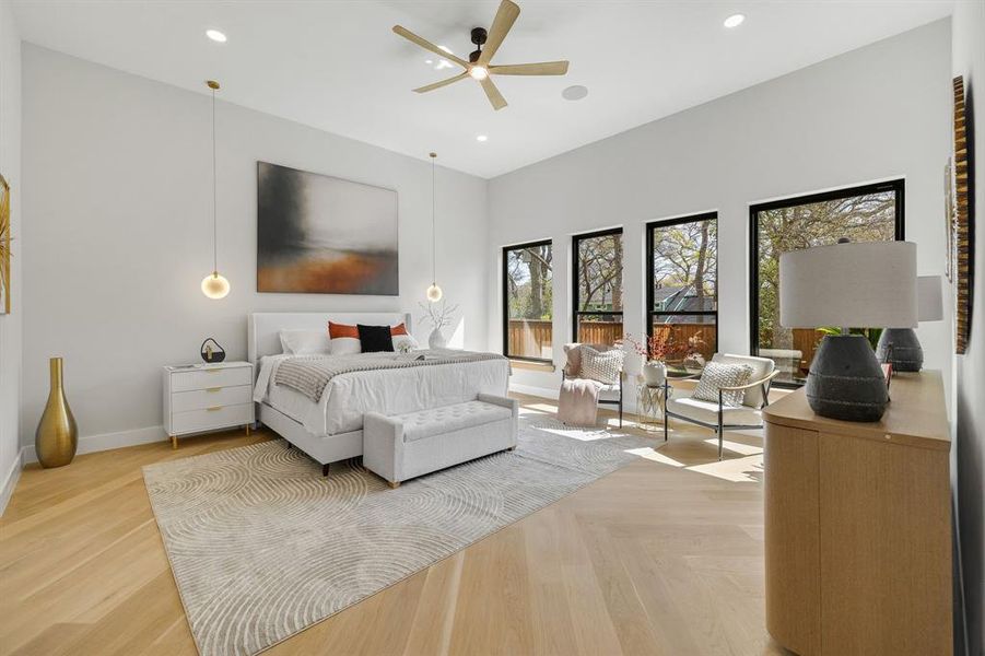 Furnished interior view inside a new home in , Dallas (Image 29).