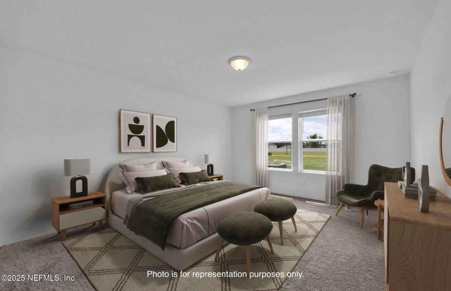 Furnished interior view inside a new home in Wells Landing, Jacksonville (Image 5). Furnished interior view inside a new home in Wells Landing, Jacksonville (Image 5).