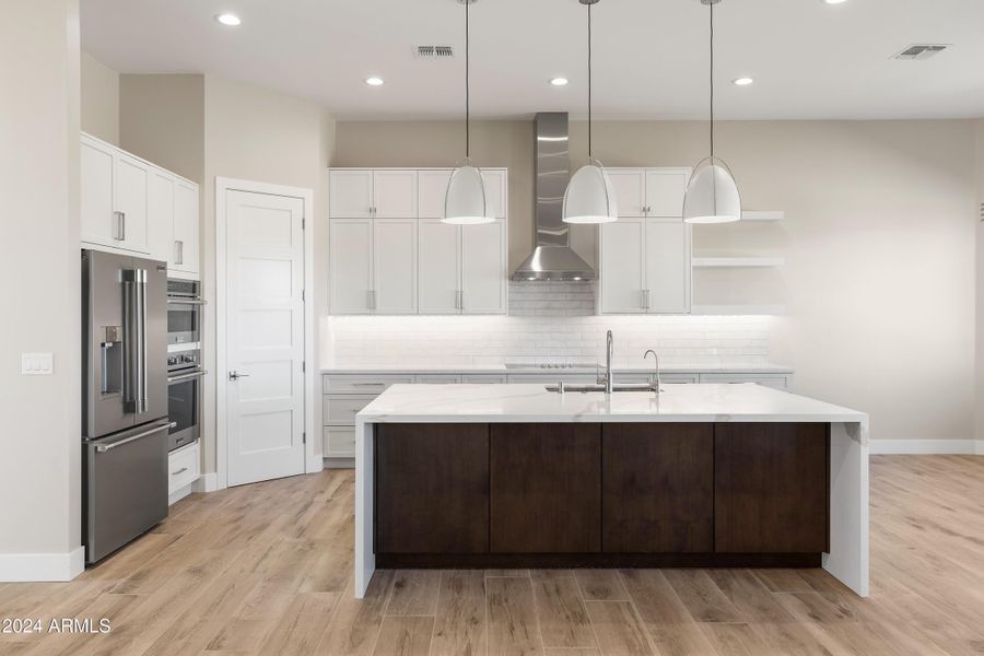 Kitchen with Large Breakfast Bar