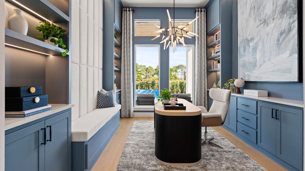 Representative furnished interior of a home built from the 2844F by Perry Homes in Reserve at Berry Bay, Wimauma (Image 14).