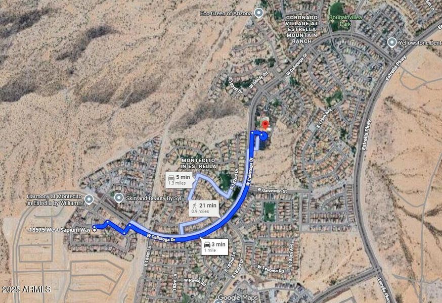 HARMONY - LOT 71 - Map to Presidio Resid HARMONY - LOT 71 - Map to Presidio Resid