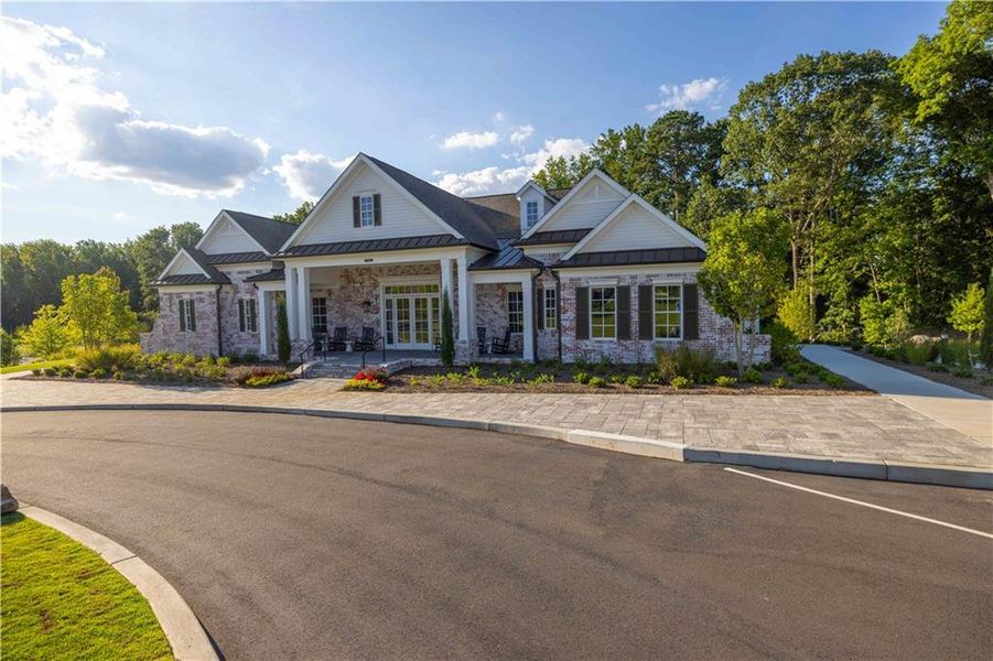 Front exterior of a new home in Waterside Condos, Peachtree Corners, GA, highlighting curb appeal (Image 20).