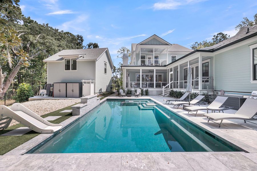 Front exterior of a new home in , Mount Pleasant, SC, highlighting curb appeal (Image 28). Front exterior of a new home in , Mount Pleasant, SC, highlighting curb appeal (Image 28).