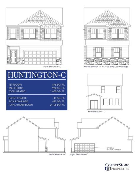 Exterior rendering of this home design in , Statesville, NC (Image 4).