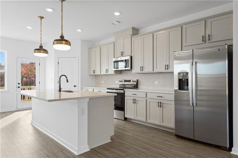 Furnished interior view inside a new home in Auburn Glen Towns, Dacula (Image 5).