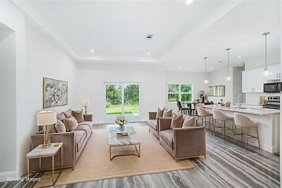 Furnished interior view inside a new home in , North Port (Image 18). Furnished interior view inside a new home in , North Port (Image 18).