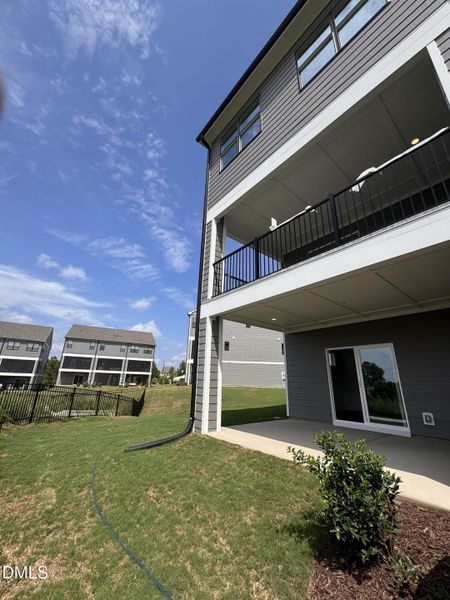 Exterior details and patio area of a home in Page Townes, Morrisville (Image 4).