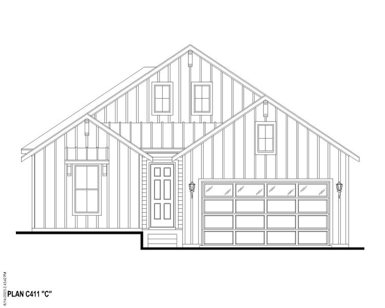 Plan C411 Elevation C