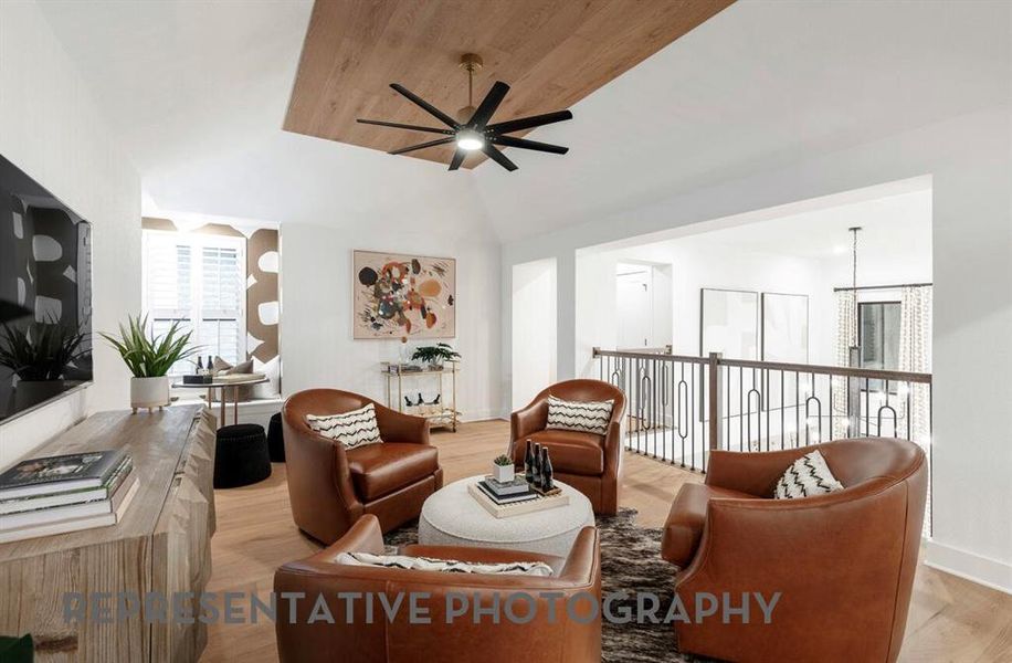 Furnished interior view inside a new home in Sandbrock Ranch, Aubrey (Image 38).