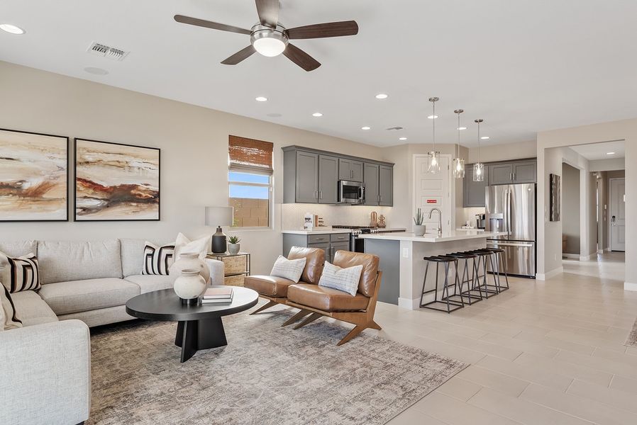 Furnished interior view inside a new home in Artisan at Asante, Surprise (Image 12).