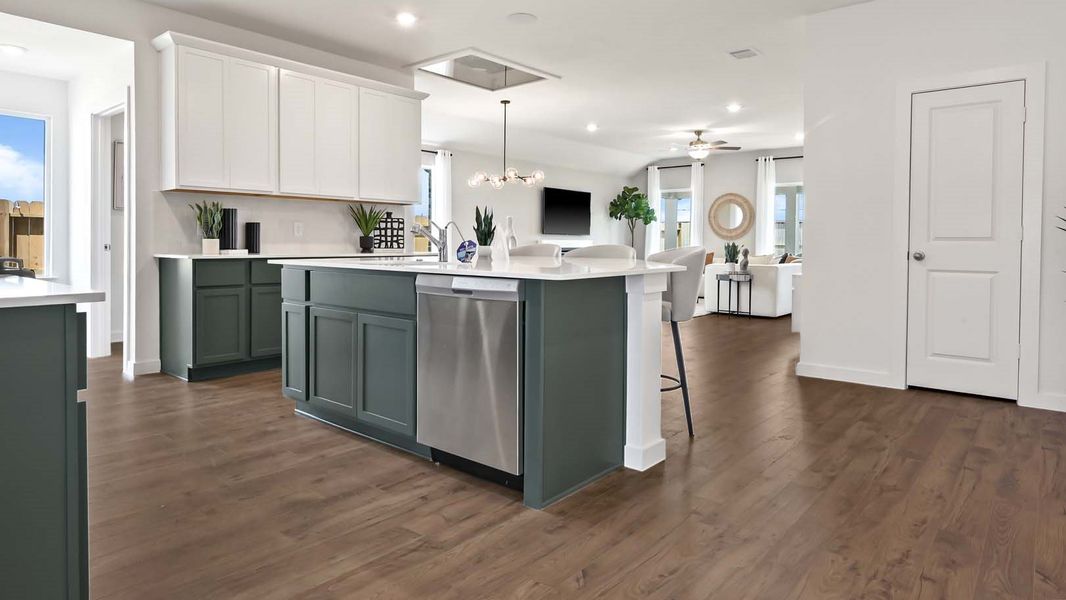 Furnished interior view inside a new home in Evergreen, Rosenberg (Image 5).