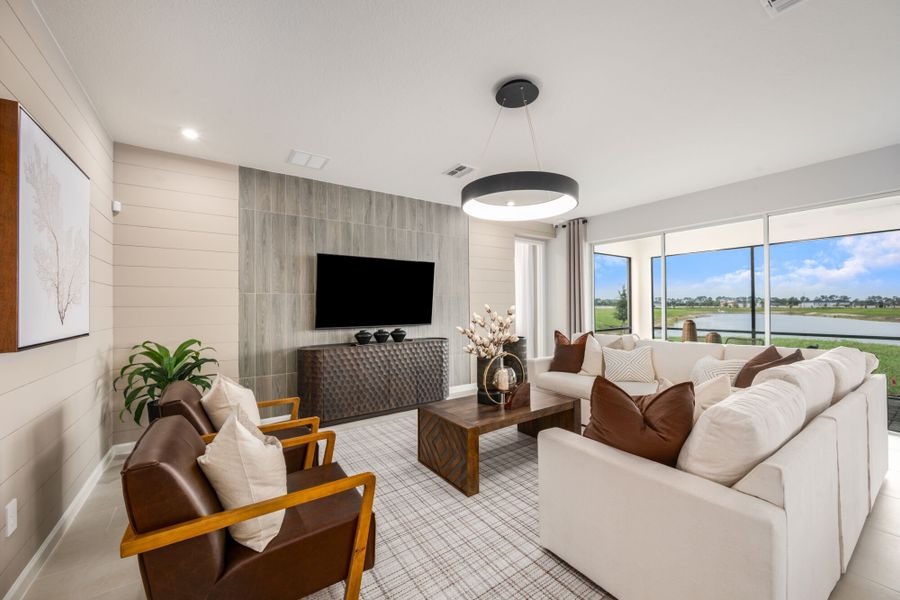 Representative furnished interior of a home built from the Myrtle by Mattamy Homes in Pasadena Ridge Master, Dade City (Image 9).
