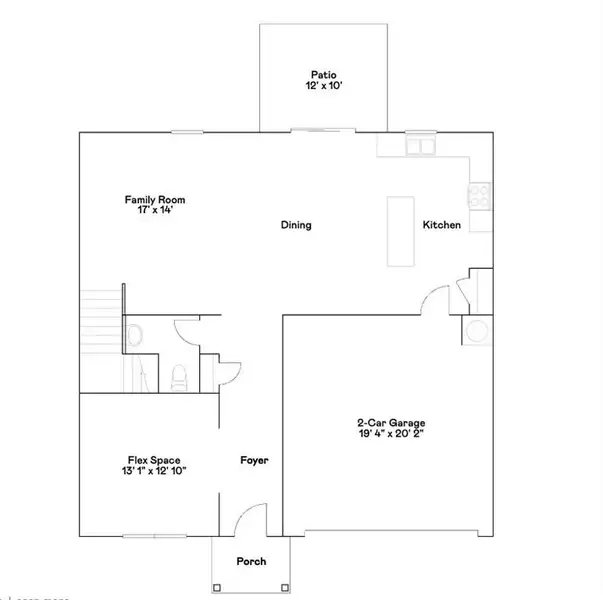 2D floor plan layout of this home in , Jefferson, GA (Image 5).