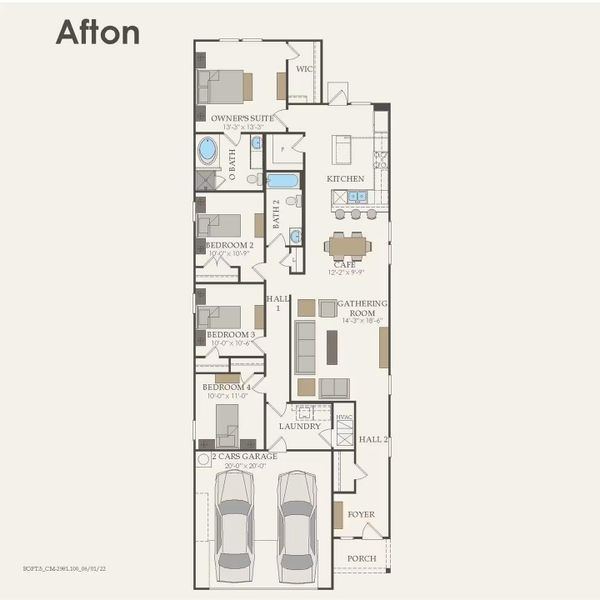 2D floor plan layout of this home in Stokesbury, Waller, TX (Image 2). 2D floor plan layout of this home in Stokesbury, Waller, TX (Image 2).