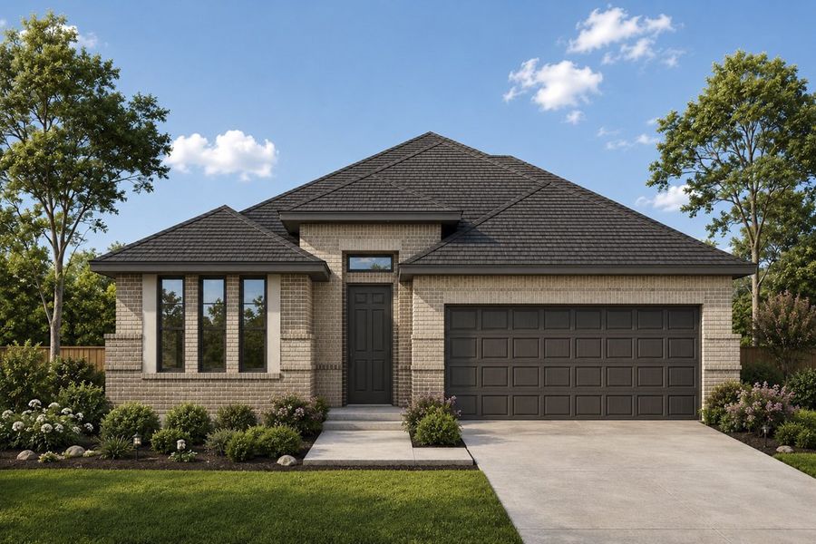 Representative exterior photo of a completed home built from the The Albany by Lillian Custom Homes in Tabor Ranch, Ponder, TX (Image 26).