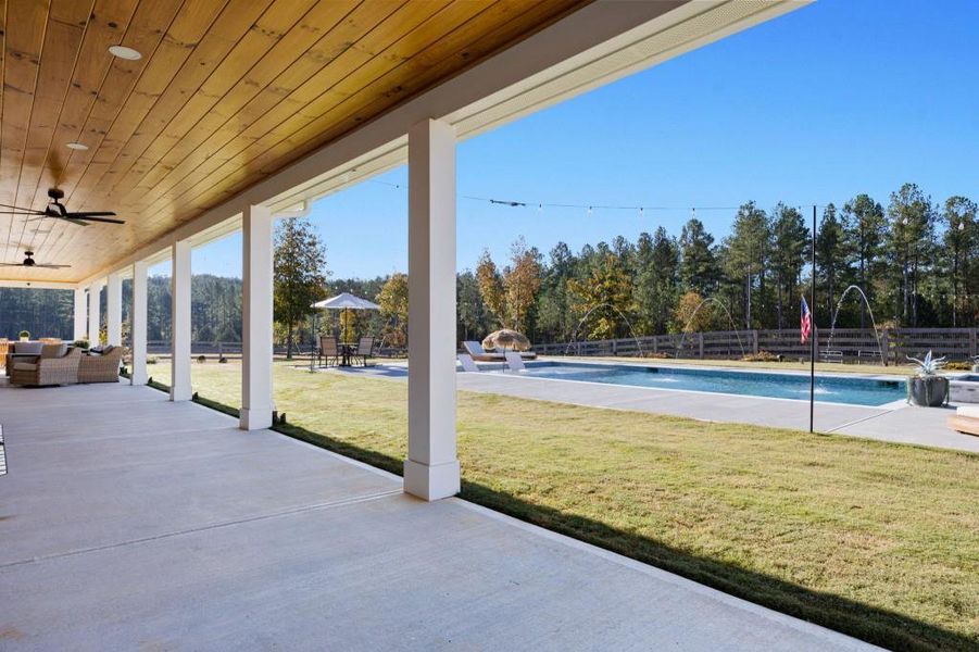 Exterior details and patio area of a home in , Rydal (Image 31).