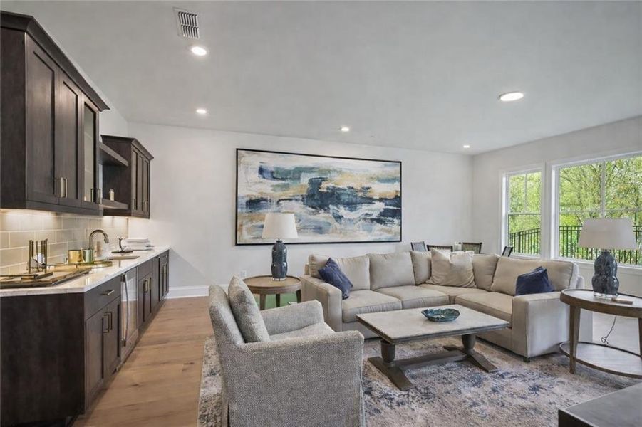 Furnished interior view inside a new home in Waterside Single Family, Peachtree Corners (Image 35).