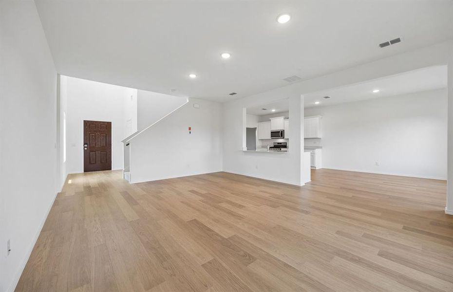 *Floorplan representation, not actual home - Gathering room with view of main living areas